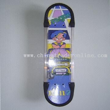 Musical and Flashing Skateboard with Aluminum and Plastic Brackets